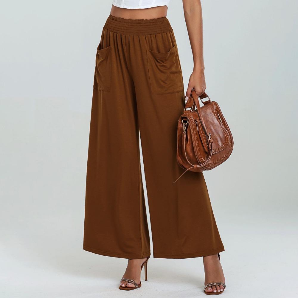 High Waist Wide Leg Pants Sports Pants Casual Loose Pocket Hip Lift Slimming Pants Women