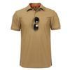 Camiseta táctica militar para deportes al aire libre, camisa de manga corta con solapa de secado rápido, camiseta de entrenamiento de senderismo para verano, ropa informal para hombre