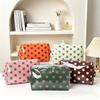 Large Striped Wash Cosmetic Bag for Women Portable Zipper Makeup Bag Large Capacity Toiletry Storage Organizer Pouch Bags