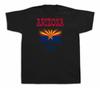 Arizona Flag USA State Souvenir Tourist City Sites T Shirt Funny Casual Tee