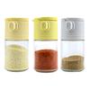Glass Salt Dispenser Set with 0.5g Portion Control Airtight Seasoning Jars for Low-Sodium Diets 180ml Moisture-Proof Easy-Fill Spice Container for