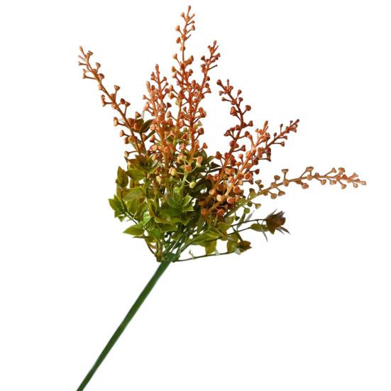 Artificial Flower with Green Leaves Long Stem Plastic Fake Flower UV-Resistant Home Office Party Indoor Outdoor Faux Plants Decor