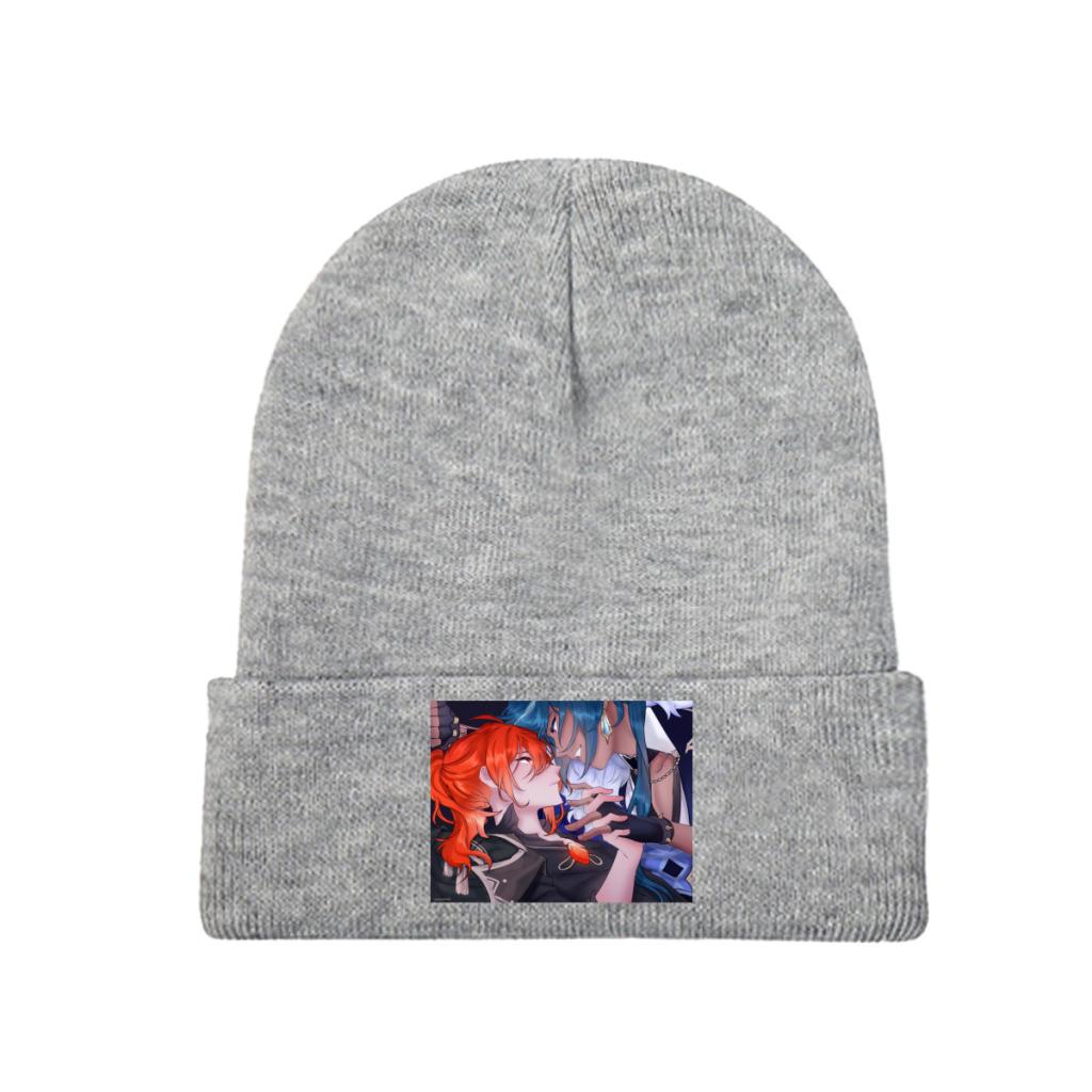 Genshin Impact Acg Knit Hat Beanie Autumn Winter Hat Warm Unisex  Color Diluc Ragnvindr Games Cap for Unisex Women