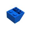 Non-Toxic 40Pcs Accessories Thick Brick 3660 Roof Tile 2X2 45° Roof Inverted Slope House Face Building Blocks Educational Assemble Kid Toy