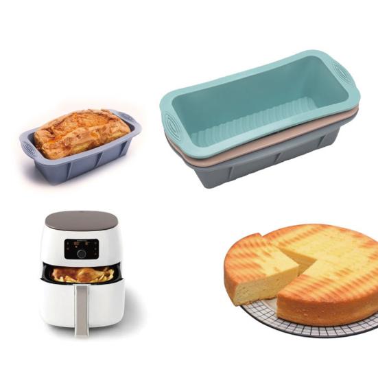 Silicone Bread Loaf Pan Non-Stick Baking Mold Easy Release Rectangular Oven Pan Heat-Resistant Easy To Clean Cake Mold Pans