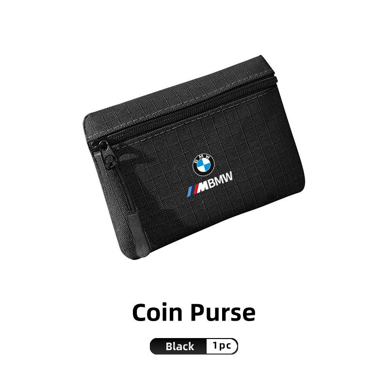 Portable Car Coin Purse Bank Card Storage Bag Key Stowing Holder Accenssories For BMW E46 E90 E60 F10 E39 F30 E36 E87 E90 E30 YA1