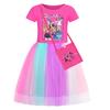 Kpop Dämonenjäger Muster Mädchenkleid Aus Baumwollstoff Mit Faltenrock Für Kinder Mädchen