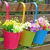 Exquisite Iron Hanging Flower Pot for Balcony Decoration