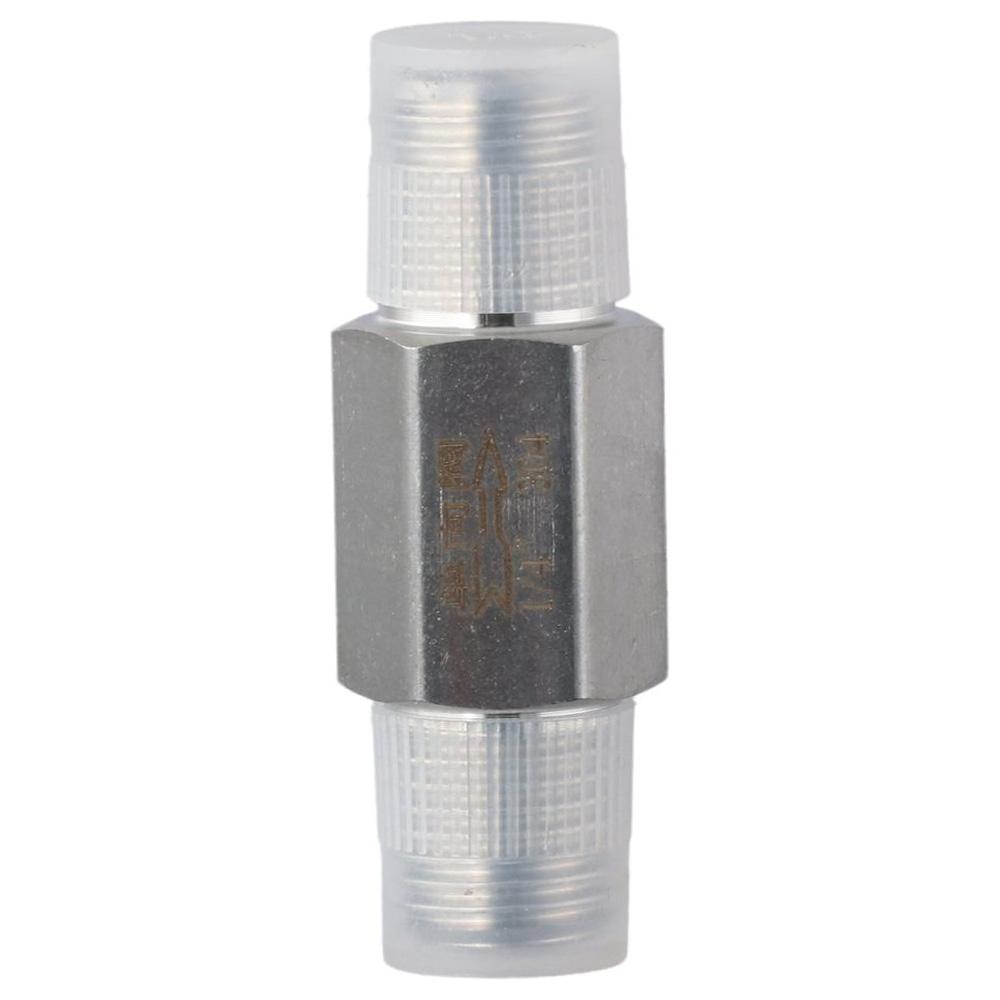 Durable 304 Stainless Steel One-way Valve 1/4 Inch NPT Silver Backflow Valve Male To Male Thread Non-Return Valve Oil Water Gas