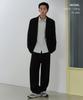 Musinsa Standard Wool Blend Traditional Out-Pocket Blazer [Black]
