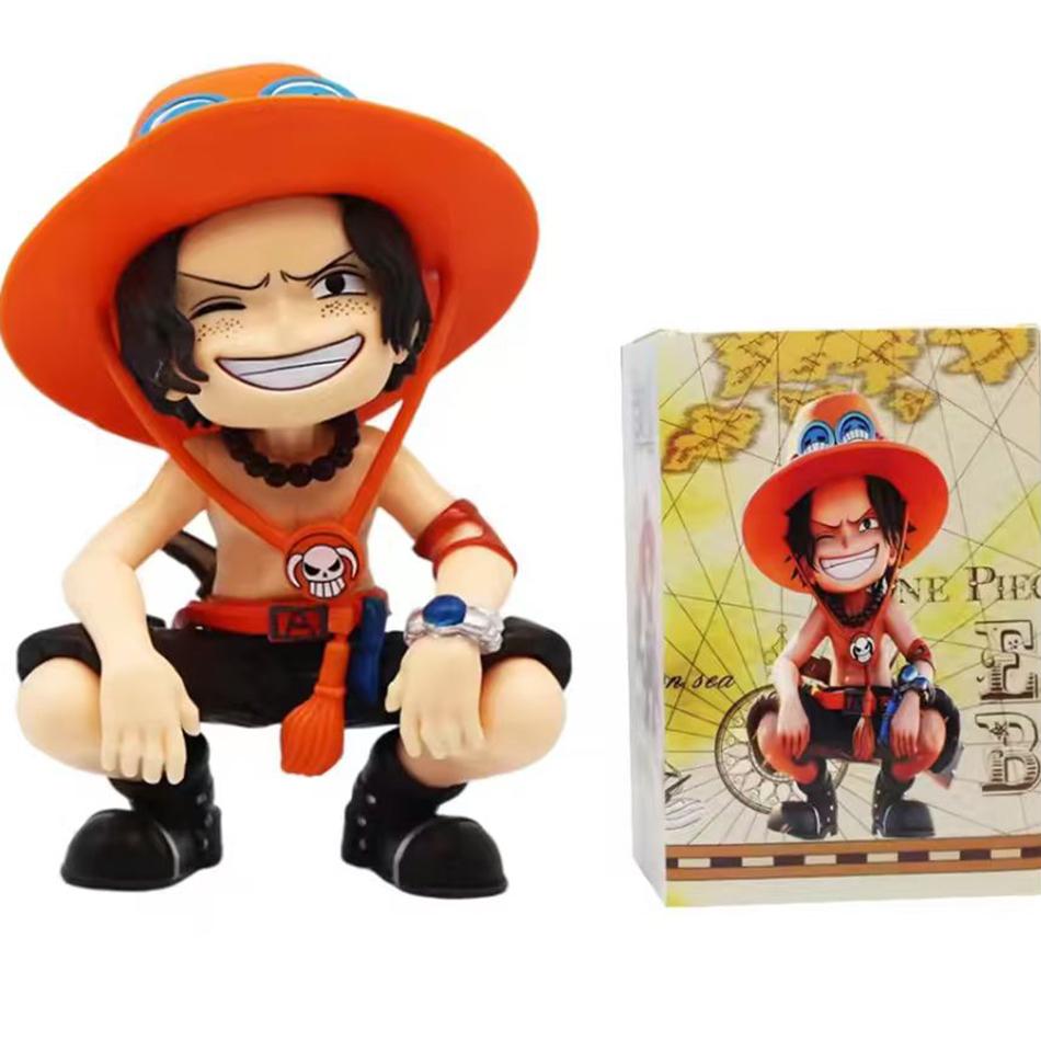 Nouvelle figurine One Piece Luffy Zoro Sanji Portgas D.Ace Yamato version Q dessin animé personnage anime Collection de Noël anniversaire jouets Chaud