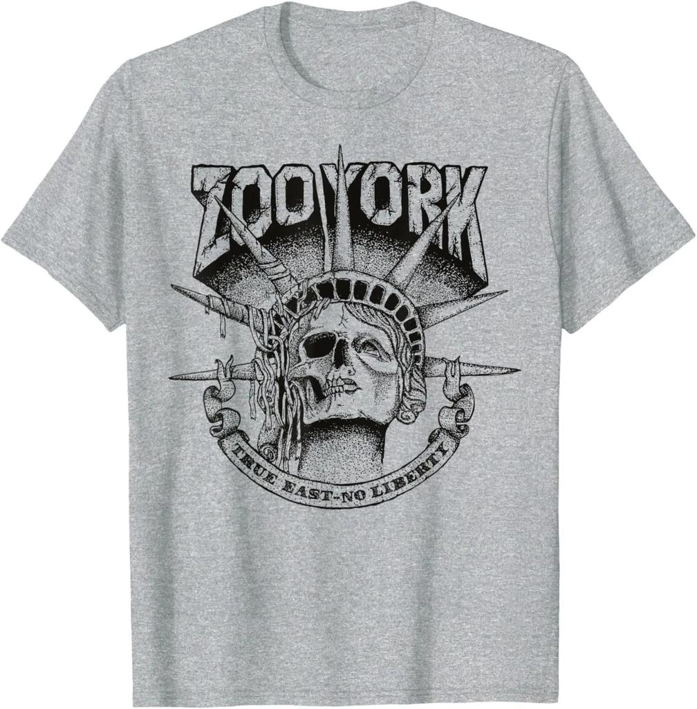 Zoo York True East Skeletal Statue of Liberty Unisex 100% Cotton T-shirt Mens Tees Top