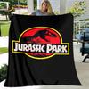 Nouvelle couverture de dessin animé Jurassic Park, couverture en flanelle, couverture douce et chaude pour salon, chambre à coucher, lits, canapé, décoration, cadeau