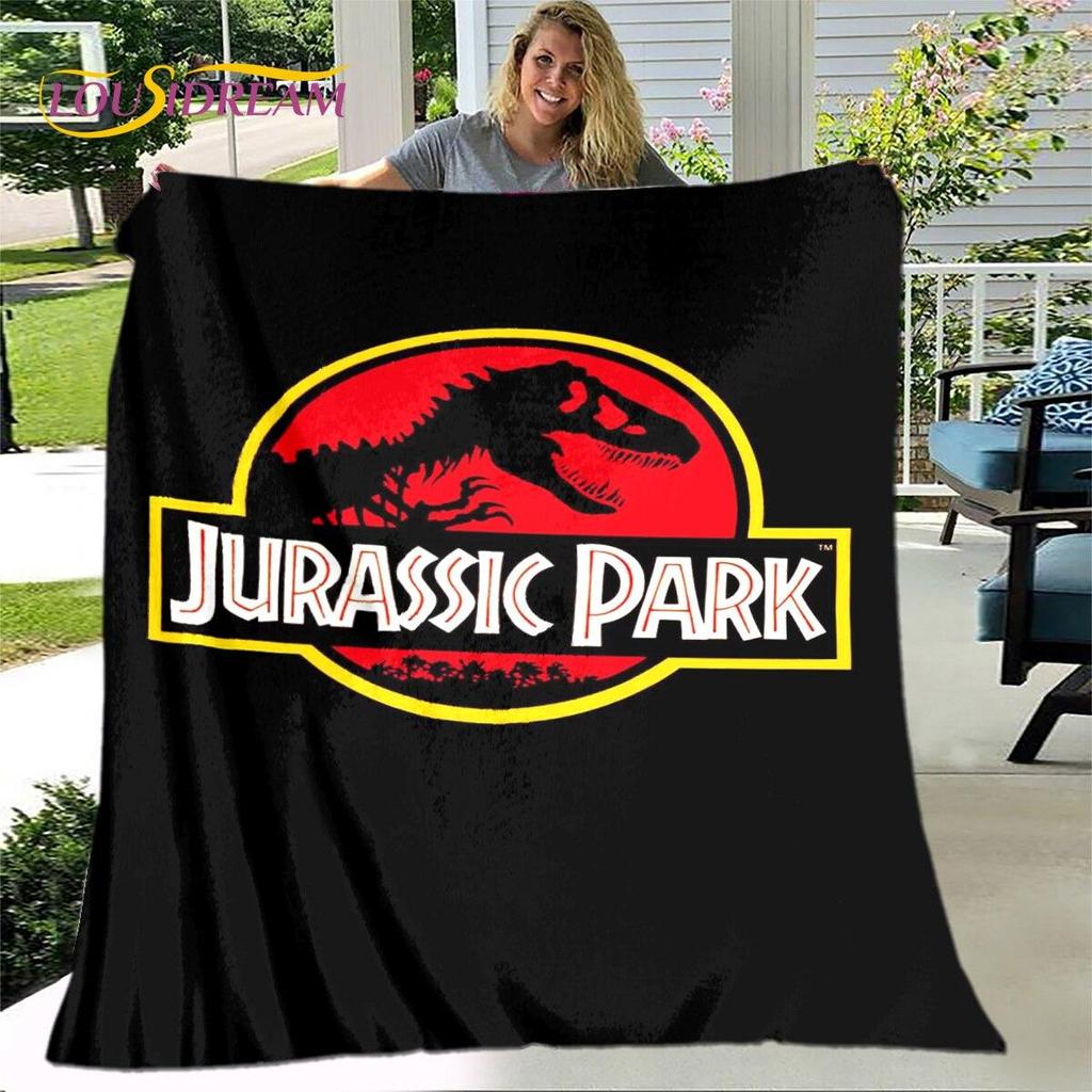 Nouvelle couverture de dessin animé Jurassic Park, couverture en flanelle, couverture douce et chaude pour salon, chambre à coucher, lits, canapé, décoration, cadeau