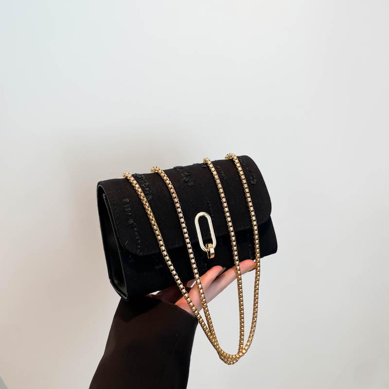 This Year's Popular Fashion Korean Version of Internet Celebrity Chain Shoulder Bag Spring New Niche Design Foreign Style Small Square Bag