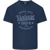 Vintage Year 71st Birthday 1954 Mens Light Cotton T-Shirt Navy Blue