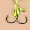 4Pcs Isni Explosive Hook Waist Drum Spring Bait Hook Anti-Winding Silver Carp And Bighead Fish Group Fishing Accessories