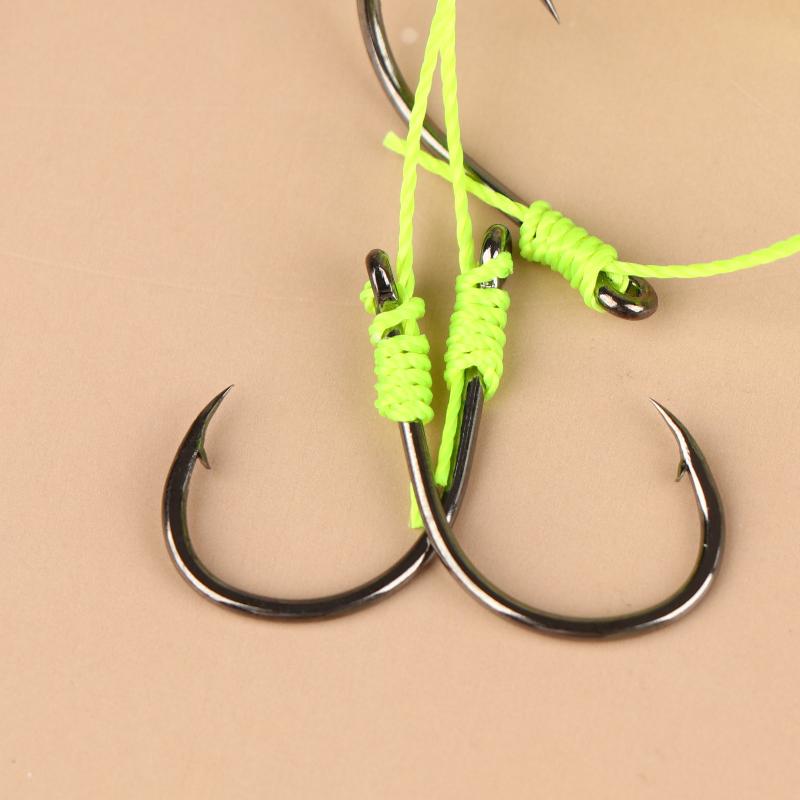 4Pcs Isni Explosive Hook Waist Drum Spring Bait Hook Anti-Winding Silver Carp And Bighead Fish Group Fishing Accessories