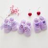 1 Pair Baby Girl Cotton Lace Bow Tie Slippery Socks Floor Socks