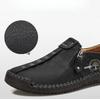 Men's Leather Casual Shoes Handmade Slip On Driving Shoes