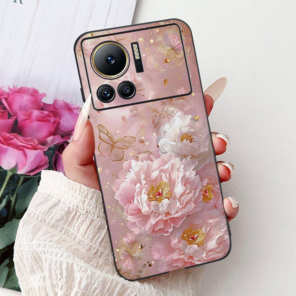 For Infinix Note 12 VIP Case X672 Cover New Stylish Flower Butterfly Soft Silicone Phone Cover For Infinix Note 12i X6819 Bumper