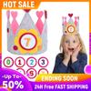 Corona di Feltro per Compleanno Regalo Giorno dei Bambini Corona con Numeri Intercambiabili Taglia Regolabile per Bambine Bambini Decorazione Festa di Compleanno