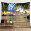 Sea View Tapestry Bohemian Living Room Wall Hanging Canvas Tapestry Room Decoration Wall Cloth Tapestry