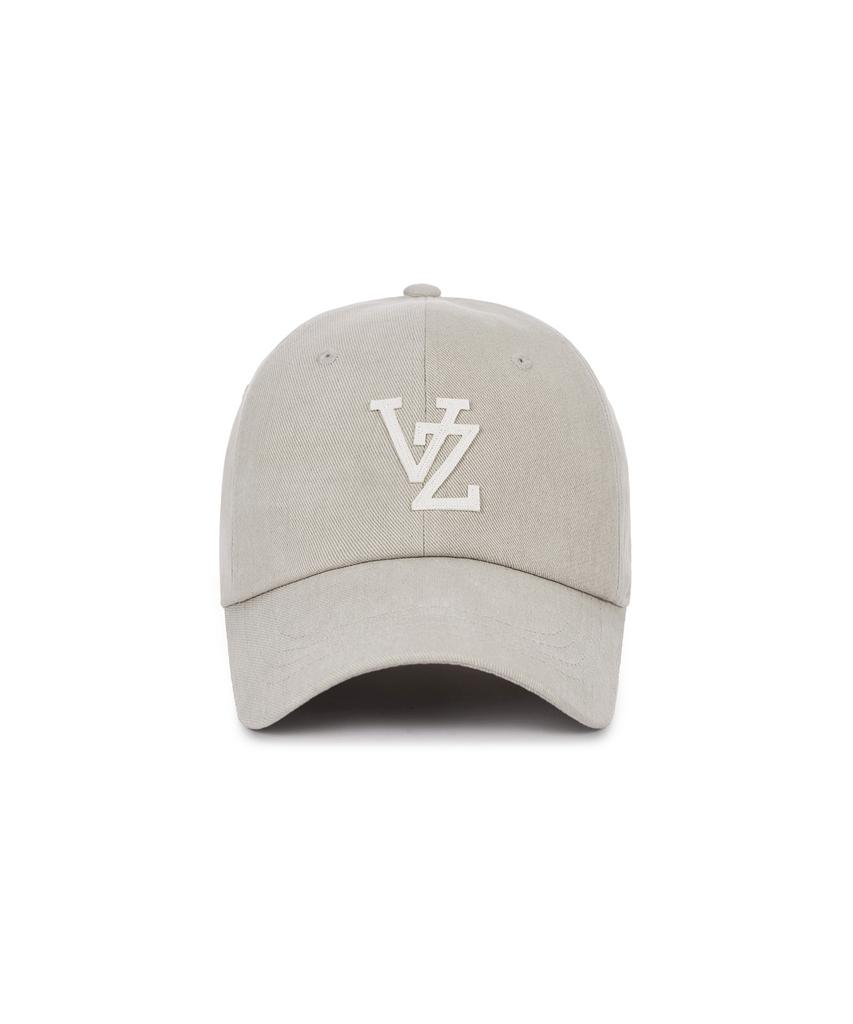 Bajal Monogram Applique Oversized Washed Ball Cap Beige