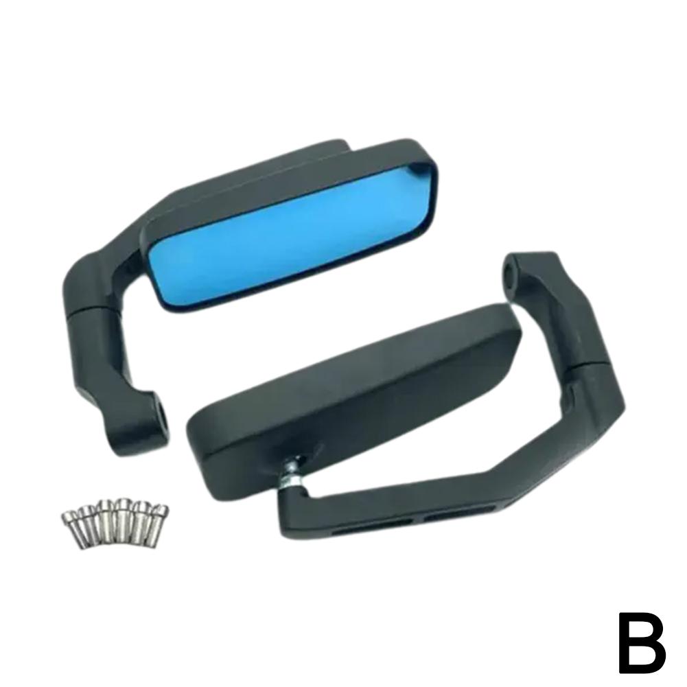 Rétroviseurs Universels de Moto Rotatifs à 360 Degrés et Boulon à Oreilles 8mm avec Rétroviseurs Réglables à Filetage Latéral 10mm Win I8c7