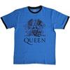 Queen Unisex Adult Crest Logo T-Shirt