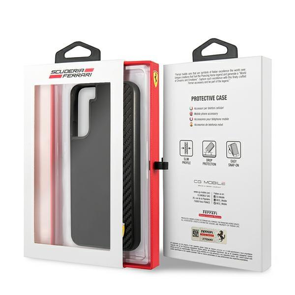 Etui do Samsung Galaxy S22 Plus Ferrari On Track Carbon Czarne