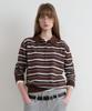 ROLAROLA Loosefit Multi Stripe Collar Knit Brown
