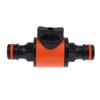 1Pc 16Mm Equal Garden Hose Shut Off Valve Fitting Plastic Tubing Tap Adapter Quick Joint For Watering Irrigation Car Wash