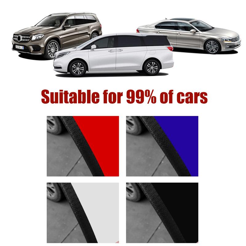 5M Car Door Anti Collision Strip with Steel Disc Bumper Trim Edge Scratch Protector Strip Sealing Guard Styling Car