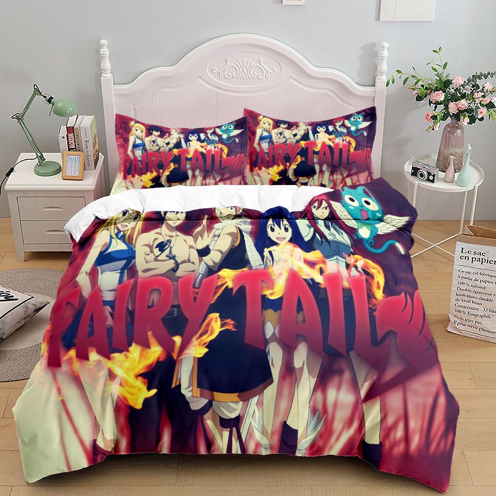 Passionate Natsu Comics Bedspread Cover Collection Usa King Dimension Queen Dimension Full Size Full Single Size Single Size Size Size Kids Bed Linen