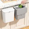 Waterproof Sliding Lid Trash Plastic Trash Bin Basket Bin Wall Mounted Trash Under Sink