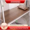 Bamboo Ice Silk Cool Mat for Dormitory Bunk Beds - Foldable and Natural