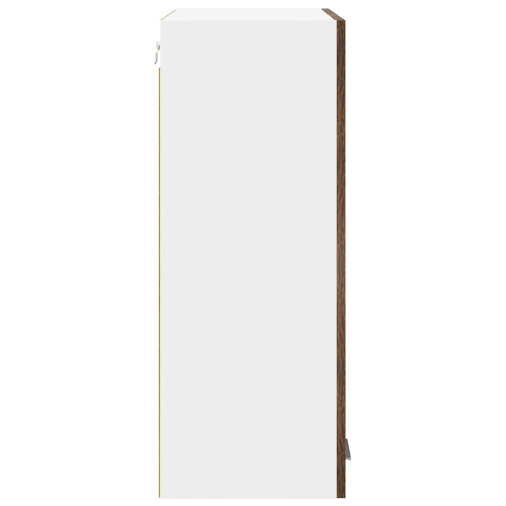 Hanging Cabinet Smoked Oak 60 X 31 X 80 Cm Wood Based Material