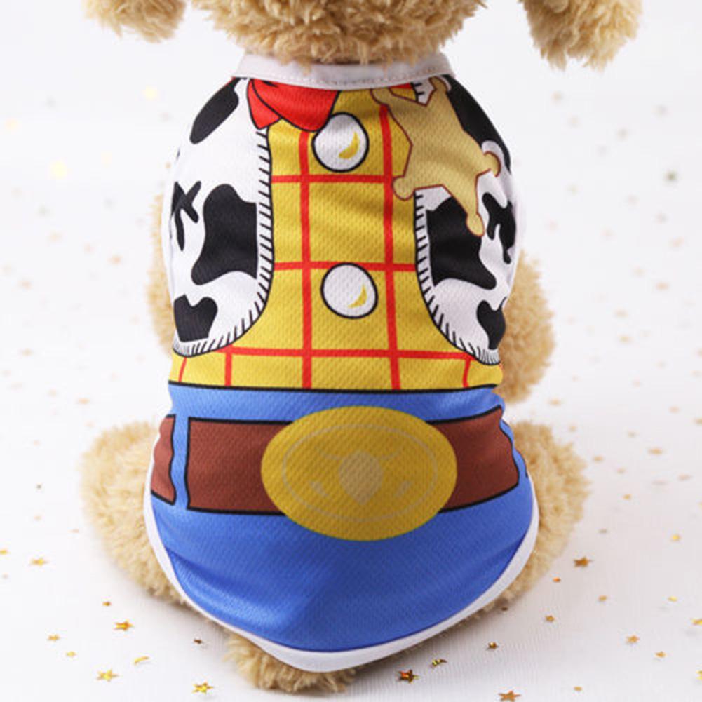 Summer Dog Vest For Small Dogs Cartoon Big Bow Print Pet Clothes Dogs Clothing Chihuahua Bulldog Costume Coat Accessories