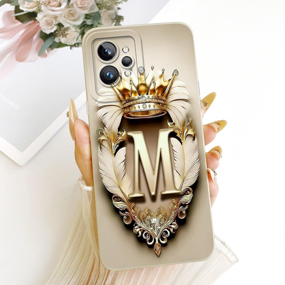For Realme GT2 Pro Case RMX3301 Cool Crown Letters Cover Soft TPU Phone Case For Realme GT Neo 2 RealmeGT2 Pro GT2 Fundas Bumper