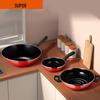 SUPOR Home 3-delige kookgerei set (30CM Wok, 26CM Soeppan, 16CM Koekenpan)