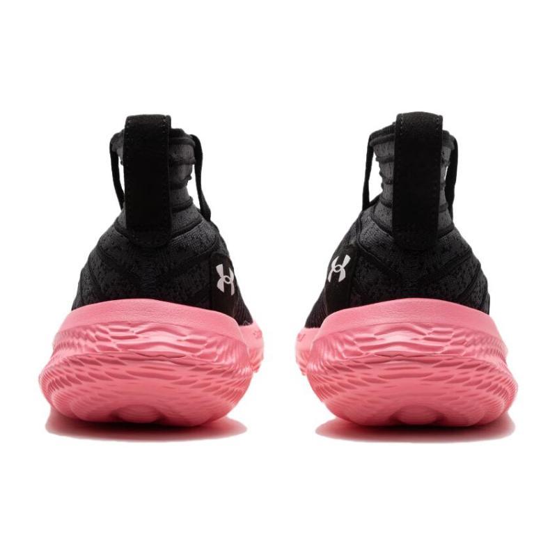 Under Armour FUTR X ELITE Cushioning And Breathable High Top Basketball Shoes Unisex Black Pink Sneakers 3024977-001