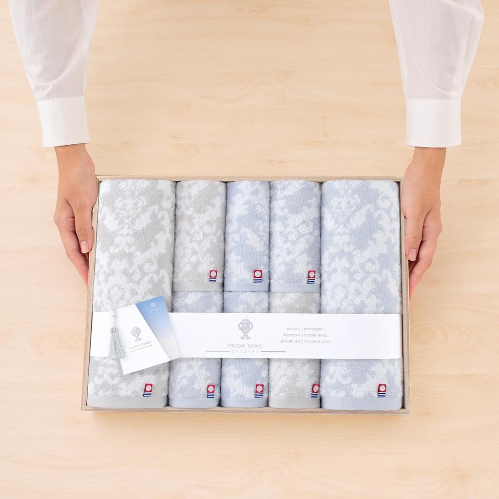 Imabari Towel Iori Satsuki Bath Towel Face Towel Wash Towel Boxed Gift Midyear Gift Celebration Wedding Gift Moving Gift - - (STK-IGZ)