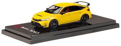 Hobby Japan HJ64 Maßstab 1/64 Honda Civic Type R (FL5) Gelb (Benutzerdefinierte Farbe) Fertiges Modell HJ643063Y