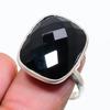 Black Spinel Gemstone Handmade 925 Sterling Silver Jewelry Ring Size 6 GK-6069