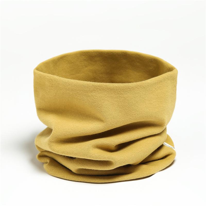 Versatile Solid Color Cotton Snood: Soft, Unlined, High Neck Candy Colors In Korean Style