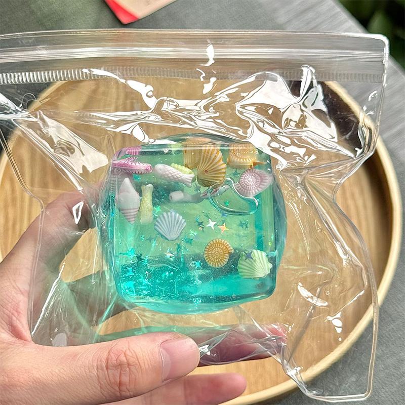 Oceaan Schelpen Squishy Stressballen Fidget Speelgoed Super Zacht Transparante Ster Maltose Blokjes Knijp Fidget Speelgoed Volwassen Stressverlichting