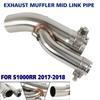 S1000RR Exhaust Muffler Middle Link Pipe Kit For BMW S1000 RR S 1000 RR 2017-2018 Escape Connection Pipe Motorcycle Accessories