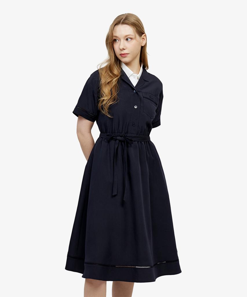 Lacoste Women'S Openwork Detail Shirt Dress Ef236E-56G 166