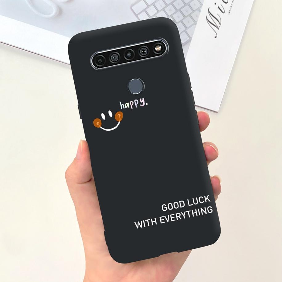For LG K61 Case LMQ630EAW LM-Q630 Fashion Flower Soft Coque Phone Cases For LG K61 2020 K 61 Silicone Back Cover For LGK61 Funda